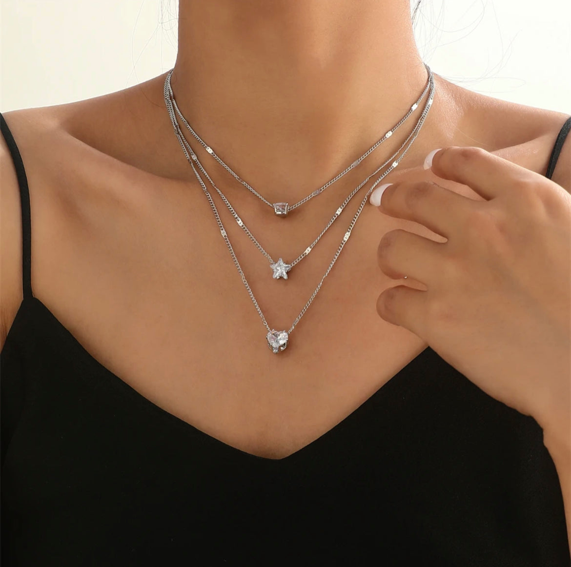 Star Heart  Necklace